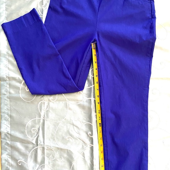 Chico’s crop cobalt blue pull on adorable size 0 pants EUC - Picture 5 of 9